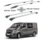 БАГАЖНИК КОМПЛЕКТ НАПРЕЧНИ ГРЕДИ И РЕЙЛИНГИ СИВИ ЗА Opel Vivaro L1H1 (III/X82) (2014-->2019)