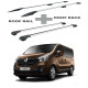 БАГАЖНИК КОМПЛЕКТ НАПРЕЧНИ ГРЕДИ И РЕЙЛИНГИ СИВИ ЗА Renault Trafic L1H1 (III/X82) (2014-->)