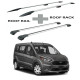 БАГАЖНИК КОМПЛЕКТ НАПРЕЧНИ ГРЕДИ И РЕЙЛИНГИ СИВИ ЗА Ford Connect II Tourneo L1/L2 (fixpoint) (2013-->2022)