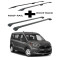 БАГАЖНИК КОМПЛЕКТ НАПРЕЧНИ ГРЕДИ И РЕЙЛИНГИ ЧЕРНИ ЗА Ford Connect II Tourneo L1/L2 (fixpoint) (2013-->2022)