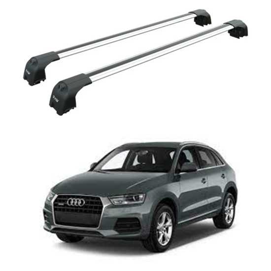 БАГАЖНИК ЗА Audi Q3 5d (I/8U - integrated railing) (2012-->2018) AERO BAR