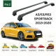 БАГАЖНИК ЗА Audi A3 5d Sportback (8V - integrated railing) (2013-->2020) AERO BAR BLACK