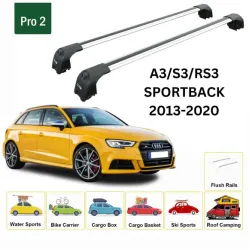 БАГАЖНИК ЗА Audi A3 5d Sportback (8V - integrated railing) (2013-->2020) AERO BAR