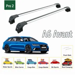 Багажник за Audi A6 Avant (C8 - integrated railing) (2018-->) AERO BAR