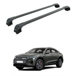 Багажник за Audi Q8 Sportback e-tron (integrated railing) (2023-->) AERO BAR BLACK