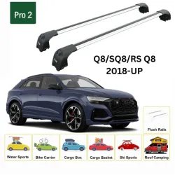Багажник за Audi Q8 4M 5d (integrated railing) (2018-->) AERO BAR