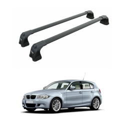 БАГАЖНИК ЗА BMW Serie 1 5d (E87 - fixpoint) (2004-->2011) AERO BAR BLACK