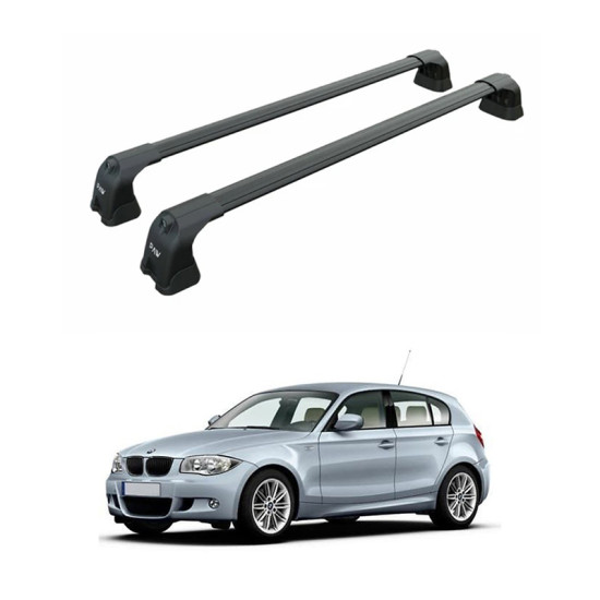БАГАЖНИК ЗА BMW Serie 1 5d (E87 - fixpoint) (2004-->2011) AERO BAR BLACK
