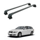 БАГАЖНИК ЗА BMW Serie 3 Touring (E91 - No railing) (2005-->2012) AERO BAR BLACK