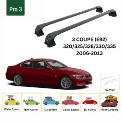 БАГАЖНИК ЗА BMW Serie 3 Coupe 2d (E92 - fixpoint) (2006-->2013) AERO BAR BLACK