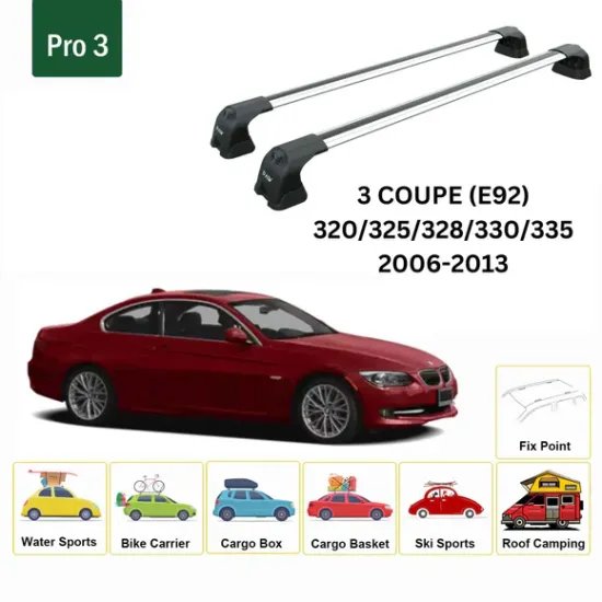 БАГАЖНИК ЗА BMW Serie 3 Coupe 2d (E92 - fixpoint) (2006-->2013) AERO BAR