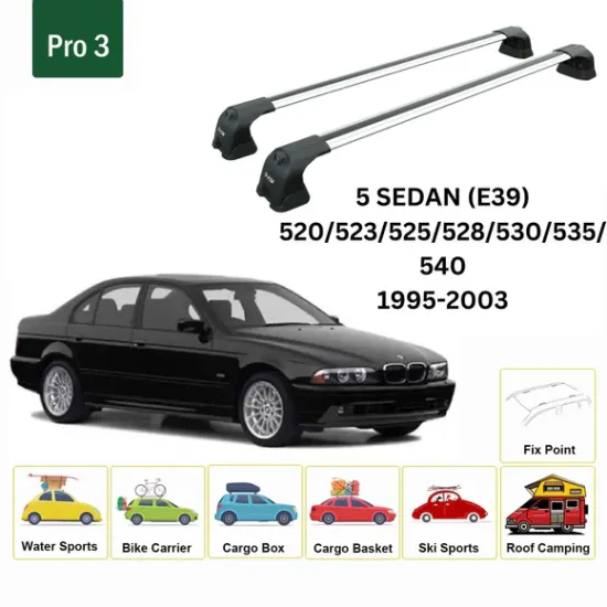 БАГАЖНИК ЗА BMW Serie 5 sedan 4d (E39 - fixpoint) (1995-->2003) AERO BAR