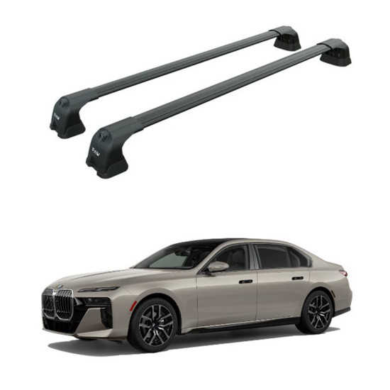 Багажник за BMW 7 Series G70 Sedan 4d. Fix Point (2022-2025) AERO BAR BLACK