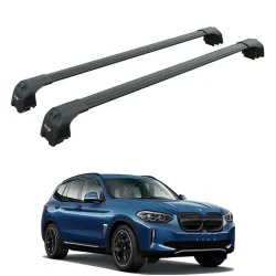 БАГАЖНИК ЗА BMW iX3 5d (G08 - integrated railing) (2020-2025) AERO BAR BLACK