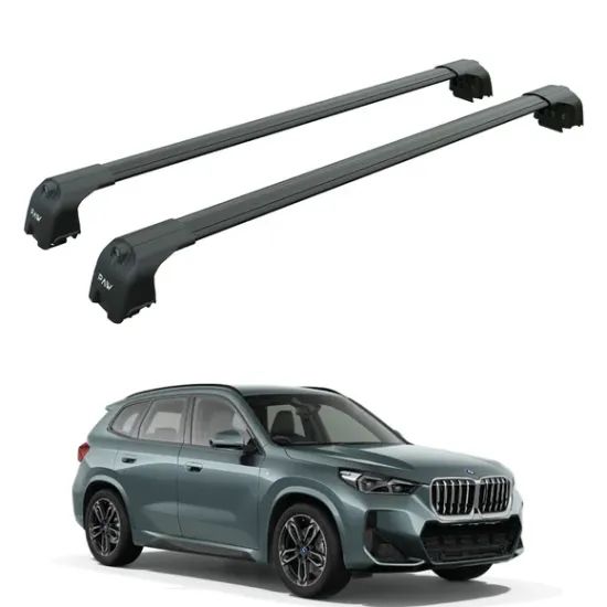 Багажник за BMW X1 / iX1 5d (III/U11 - integrated railing) (2022-->) AERO BAR BLACK