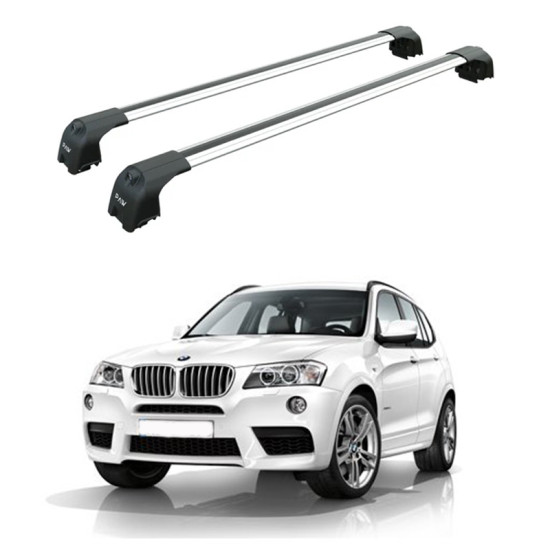 Багажник за BMW X3 5d (II/F25 - integrated railing) (2011-->2018) AERO BAR