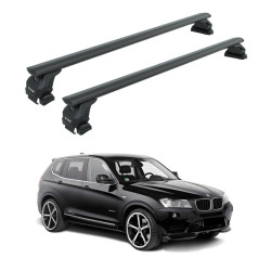 Багажник за BMW X3 F25 5d. (II/F25 - Standard Roof) (2011-->2018) AERO BAR BLACK