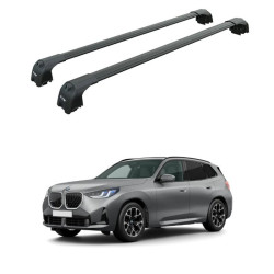 БАГАЖНИК ЗА BMW X3 5d (IV/G45 - integrated railing) (2024-->) AERO BAR BLACK
