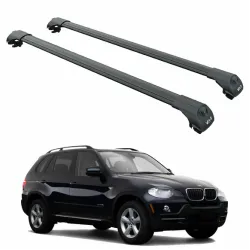 Багажник за BMW X5 5d (E70 - railing) (2007-->2013) AERO BAR BLACK