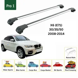 БАГАЖНИК ЗА BMW X6 5d (E71-railing) (2008-->2015) AERO BAR
