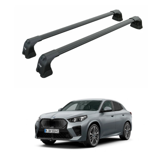 БАГАЖНИК ЗА BMW iX2 5d. (U10 - Fix Point) (2024-->) AERO BAR BLACK
