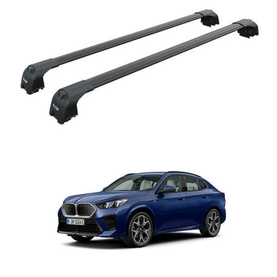 БАГАЖНИК ЗА BMW X2 / iX2 5d. (U10 -integrated railing ) (2024-->) AERO BAR BLACK