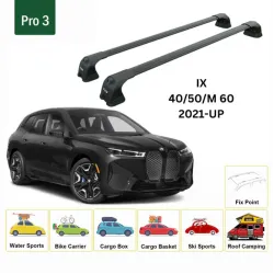 БАГАЖНИК ЗА BMW iX 5d SUV (Fixpoint) - (2022-->) AERO BAR BLACK
