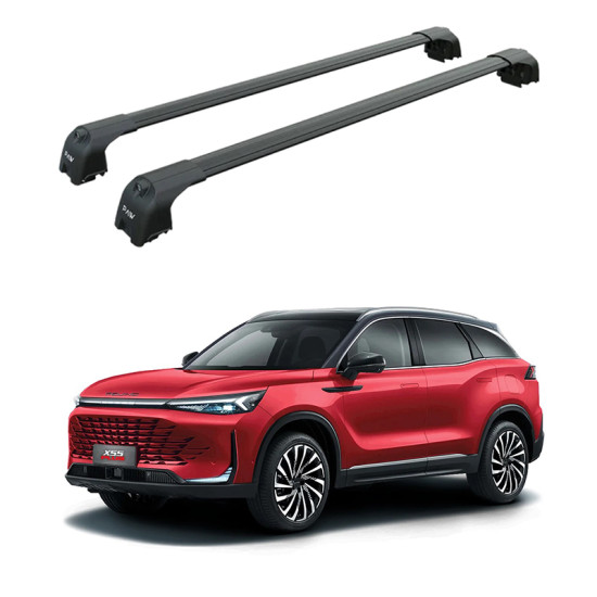 Багажник за BAIC X55 5d SUV (integrated railing) (2025-->) AERO BAR BLACK