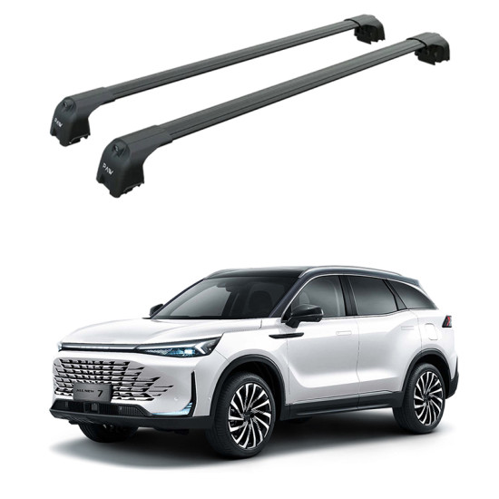 Багажник за Bejing BAIC 7 5d. SUV (integrated railing) (2020-->) AERO BAR BLACK