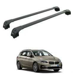 БАГАЖНИК ЗА BMW Serie 2 Active Tourer (F45 - integrated railing) (2014-->2021) AERO BAR BLACK