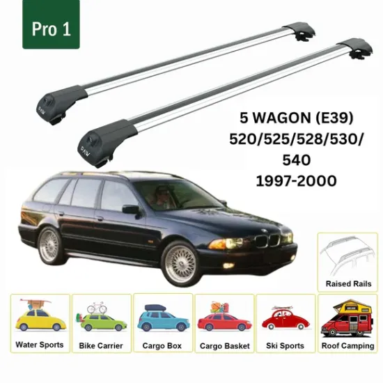 БАГАЖНИК ЗА BMW Serie 5 Touring (E39 - railing) (1997-->2003) AERO BAR