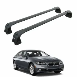 Багажник за BMW Serie 5 sedan 4d (F10 - fixpoint) (2010-->2017) AERO BAR BLACK