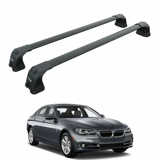 Багажник за BMW Serie 5 sedan 4d (F10 - fixpoint) (2010-->2017) AERO BAR BLACK