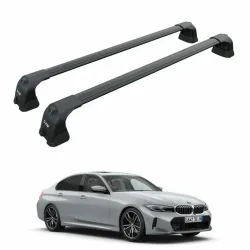 БАГАЖНИК ЗА BMW Serie 5 sedan 4d (G30 - fixpoint) (2017-->2023) AERO BAR BLACK