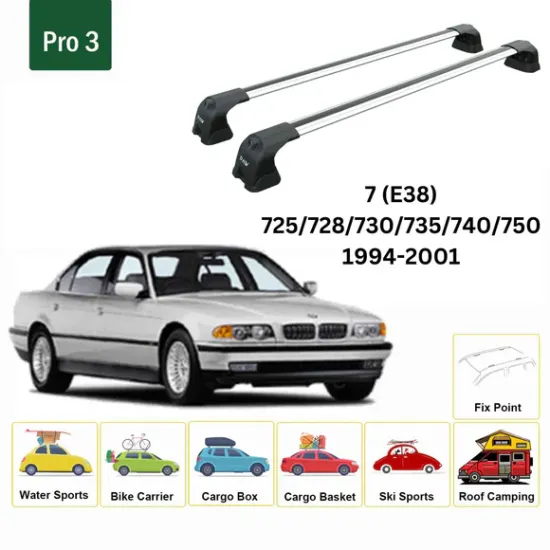 Багажник за BMW 7 E38 Sedan 4d. Fix Point (1994-2001) AERO BAR