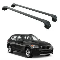 БАГАЖНИК ЗА BMW X1 5d (I/E84 - integrated railing) (2009-->2015) AERO BAR BLACK