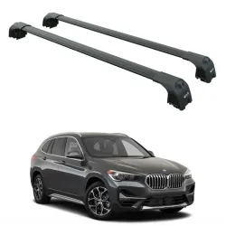 БАГАЖНИК ЗА BMW X1 5d (II/F48 - integrated railing) (2015-->2022) AERO BAR BLACK