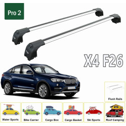 Багажник за BMW X4 5d (F26 - integrated railing) (2014-->2018) AERO BAR