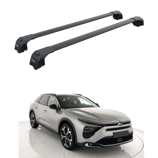 БАГАЖНИК ЗА Citroën C5-X 5d. (integrated railing 2022-->) AERO BAR BLACK