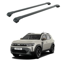 Багажник за Dacia Duster 5d (III - railing) (2024-->) AERO BAR BLACK