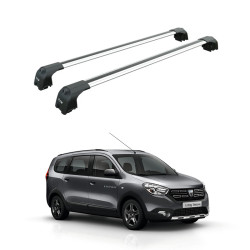 БАГАЖНИК ЗА Dacia Lodgy / Lodgy Stepway 5d (integrated railing) (2012-->) AERO BAR