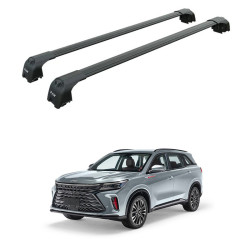 БАГАЖНИК за DONGFENG FENGON 600 (integrated railing) (2024-->) AERO BAR BLACK