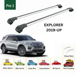 БАГАЖНИК ЗА Ford Explorer 5d (VI/U625 - railing) (2020-->2025) AERO BAR