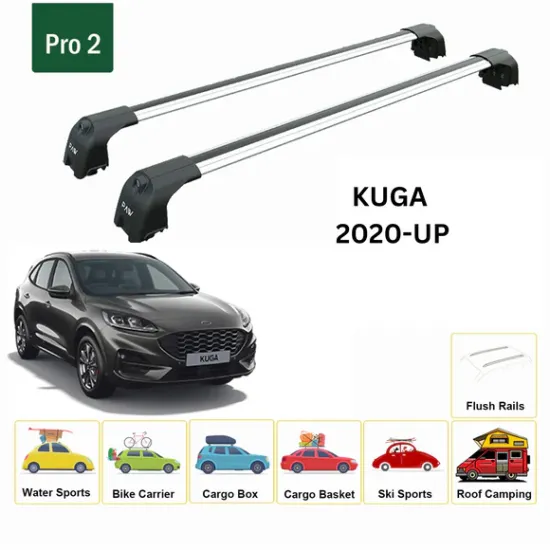 Багажник за Ford Kuga 5d (III - integrated railing) (2019-->) AERO BAR