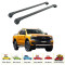 Багажник за Ford Ranger double cab (T6/P703 - railing) (2022-->) AERO BAR BLACK