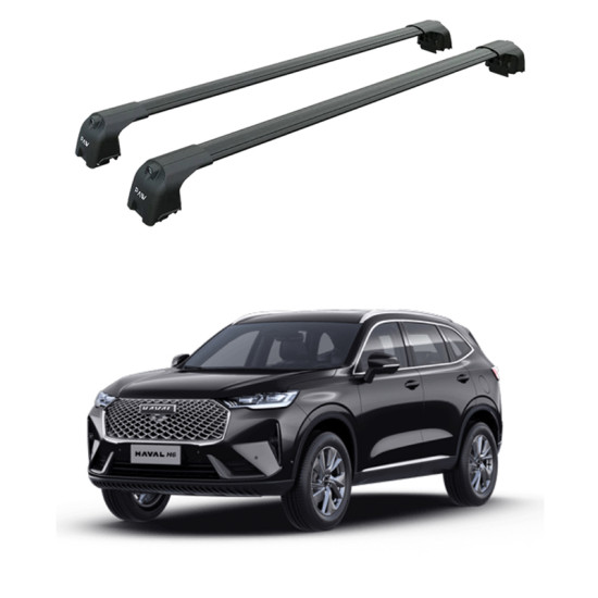 Багажник за GWM HAVAL H6 5-dr SUV integrated railing (2017->2024) AERO BAR BLACK