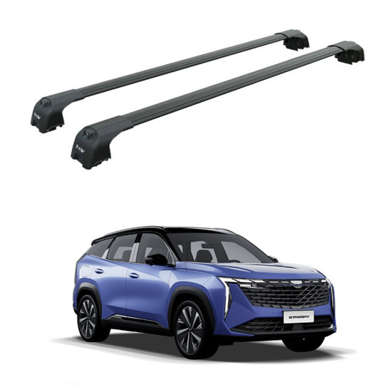 Багажник за GEELY STARRAY (integrated railing) (2025-->) AERO BAR BLACK