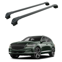 Багажник за Genesis GV80 (integrated railing) (2020-->) AERO BAR BLACK