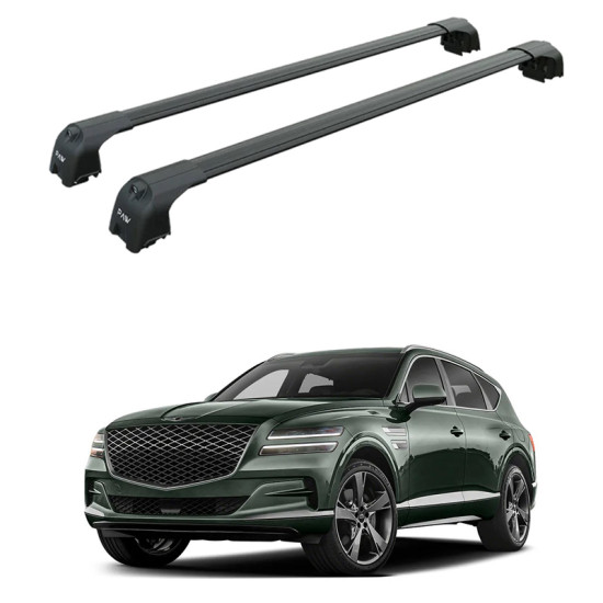 Багажник за Genesis GV80 (integrated railing) (2020-->) AERO BAR BLACK