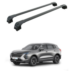 БАГАЖНИК ЗА GWM HAVAL H6 Jolion 5d SUV integrated railing (2021->) AERO BAR BLACK